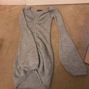 PLT knit ruched dress